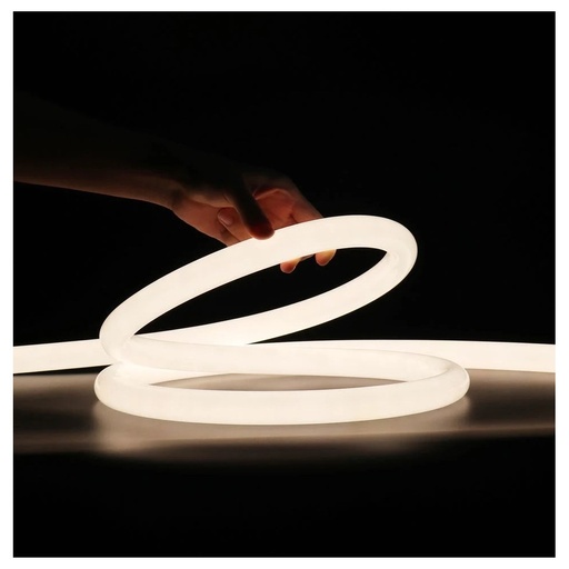 [22024-0] Hvid D15 CLIP-ON Neon Flex LED Strip - 10W/m, IP67, 230V, 900lm/m, RA85