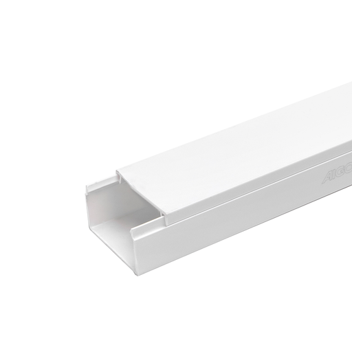 [22040-0] PVC Kabelkanal 40x25mm, 2m med Lim - Hvid (3 års producentgaranti)
