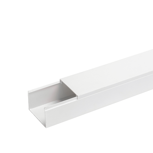 [22042-0] PVC Kabelkanal 60x40mm, 2m - Hvid (Uden Lim) - 3 års garanti