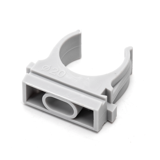 [22059-0] PVC Rørklemme, U-formet, Ø20mm - 10 Stk./Pose med 3 års producentgaranti