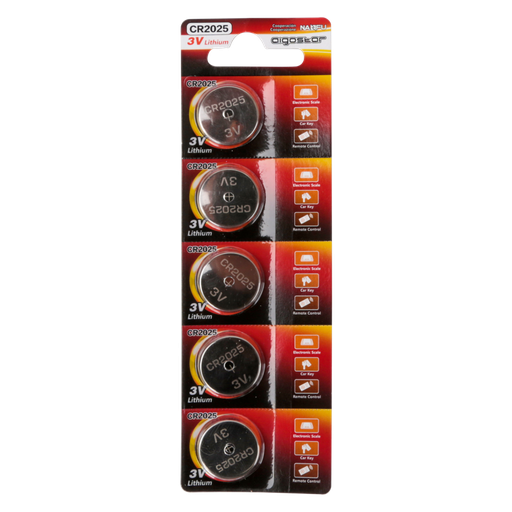 [22065-0] Knapcelle CR2025 3V batteri med 3 års producentgaranti