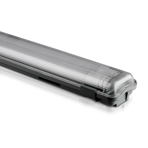 [24944-17036] Vandtæt LED-lampe med 2x18W rør, 120cm længde, 6500K lysfarve, 3400lm, RA80, IP65 - 36W effekt
