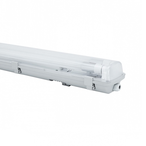 [21779-0] Vandtæt Limea LED armatur - G13, 2x150W, 250V, IP65, 1600x100x85 mm, grå, H