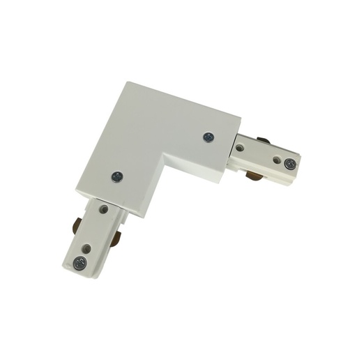 [21857-16131] LEDlife L-samler til skinnespots - Hvid, 1-faset 230V adapter til let tilslutning og styring af skinnespotlys.