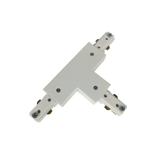 [21862-16136] LEDlife T-samler til skinnespots - Hvid, 1-faset, 230V - Effektiv og praktisk samler til skinnebelysning