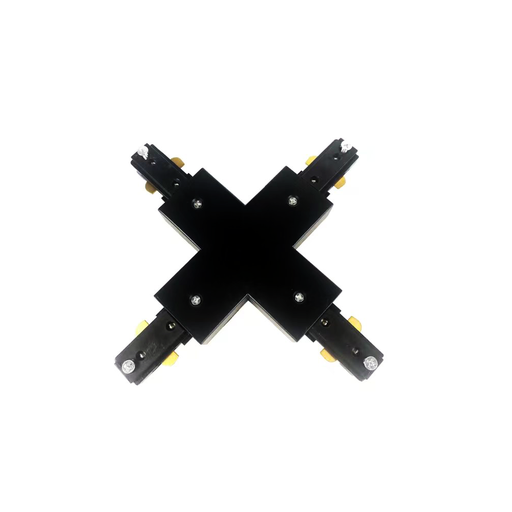 [21864-16138] LEDlife X-samler til skinnespots - Sort, 1-faset - Tilpas og udvid din skinnebelysning med denne praktiske samler til LED spots.
