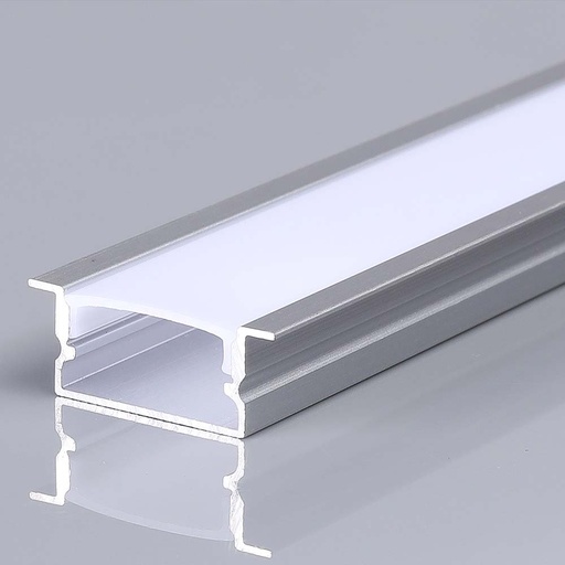 [29303-0] Monteringssæt til LED-strip, sølv hus, 2000x20x10mm