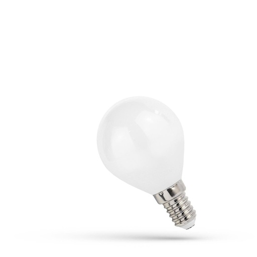 [6319-13117] 6W LED kronepære - P45, kultråd, matteret glas, E14, 800lm, RA80