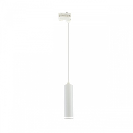 [6525-0] MADARA MINI RING GU10 pendellampe til 3-faset skinne 230V IP20 Ø55 x 200mm HVID - 230V