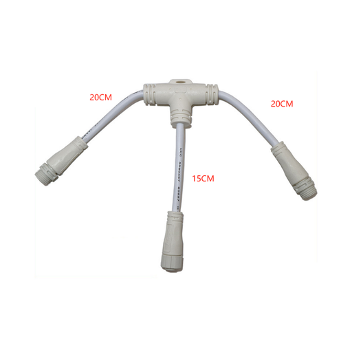 [21258-0] T-splitter til CyberTube RGBIC - 17W, 24V, IP67, Passer til CyberTube RGBIC