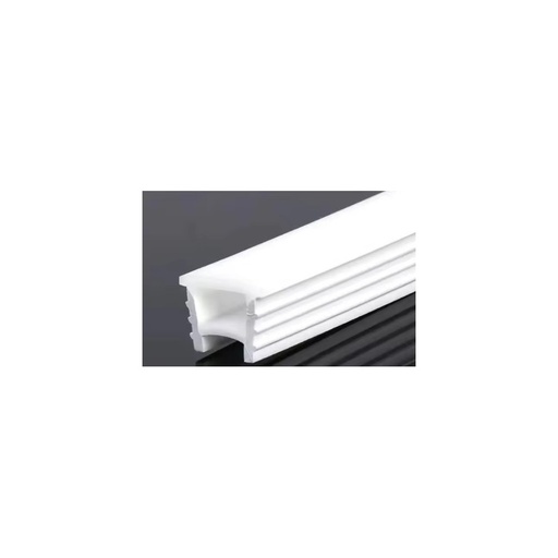 [21311-0] Silikoneprofil til LED strip - 13x11mm, 1 meter, hulmål 10x10mm, passer til 5-8mm bred LED strip