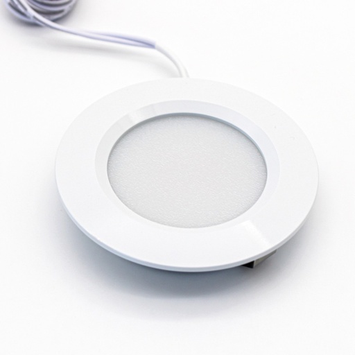 [21354-16901] LEDlife Reco68 møbelspot indbygning RA92 i mat hvid - Ø6,8 cm, 2,5W, 12V DC - Erstatter 20W, 240lm, hul Ø5,6 cm.