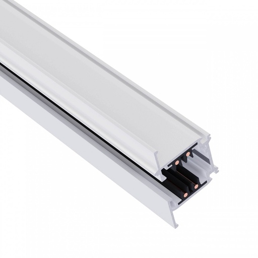 [21512-0] SPS SkinneLINE 3-faset skinnesystem, 2 meter, hvid, uden lyskilde, Spectrum, 230V
