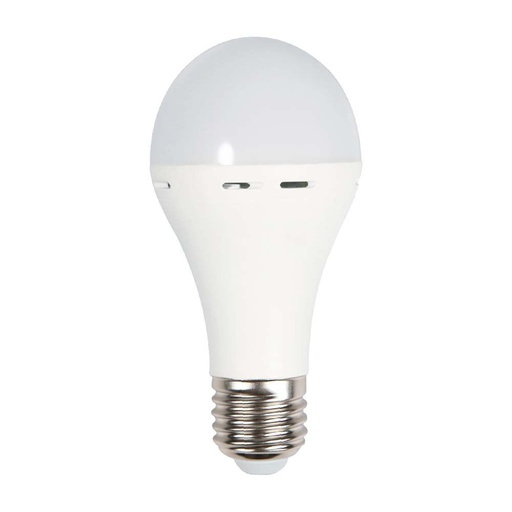 [27346-18799] Nødplastlampe med batteri og 9W E27 fatning - 3 timers driftstid - 4000K - 720lm - RA80