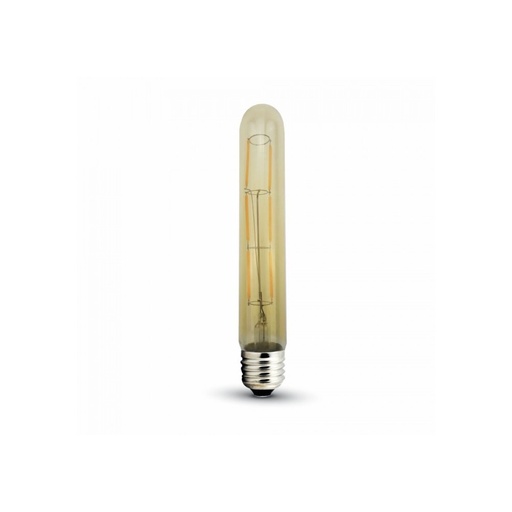[1214-786] V-Tac 6W LED pære - Kultråd, T30, ekstra varm hvid, 2200K, E27 - Erstatning for 50W - 230V - 600lm - RA80