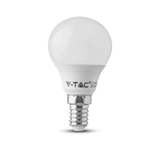 [1292-18946] V-Tac 4W LED pære - P45, E14, 320lm, RA80, 230V