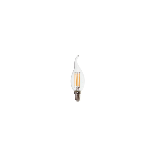 [1336-1009] V-Tac 4W LED flammepære - Kultråd, varm hvid, E14, 400lm, RA80