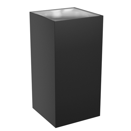 [22223-16242] Sort firkantet facadelampe TORRE 18W CCT 230V IP54 med 1400lm (99x78x162mm)