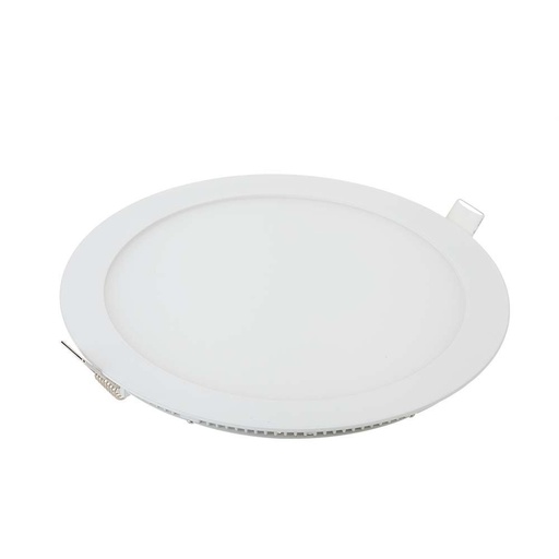 [1399-8768] V-Tac 6W LED Indbygningspanel - Hul: Ø10,5 cm, Mål: Ø12 cm, 230V, Erstatter 45W, 420lm, RA80
