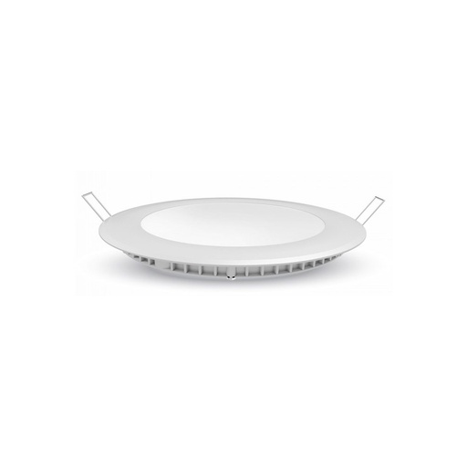 [1400-8789] V-Tac 12W LED Indbygningspanel - Ø17 cm Hul, Erstatter 75W, 230V, 1000lm, RA80
