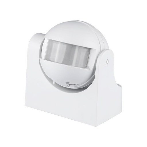 [1416-0] V-Tac bevægelsessensor - LED venlig, hvid, PIR infrarød, IP44 udendørs (230V input)