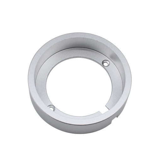 [22273-0] Påbygningsring i børstet stål til Reco og Cabi møbelspots, Ø6,9 cm