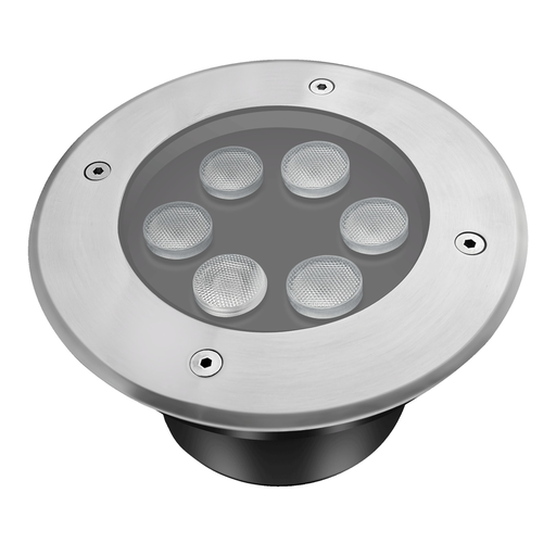 [22320-16315] LEDlife nedgravningsspot - 6W, rund, rustfrit stål, 24V AC/DC, GU10, IP68, 480lm