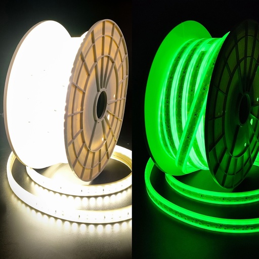 [22466-16392] Selvlysende LED strip til arbejdslys 15m - IP67, 180 LED/m, 11W/m, 1000 lm/m, 4000K