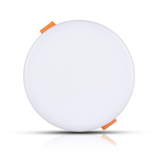[4229-9364] V-Tac 12W LED indbygningspanel - Samsung LED chip, Ø7,5 cm hul, Ø12 cm mål, 230V, 5 års garanti