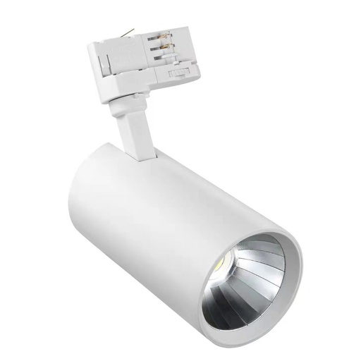 [4233-9368] LEDlife Hvid Skinnespot 24W - Flicker Free, 125lm/w, 3-faset, Erstatning for 85W, 230V Indgang, 3100lm, RA80