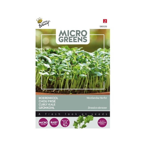 [4326-0] Microgreens - Økologisk Grønkål Westland efterår