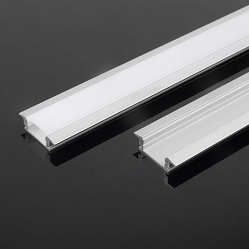[26200-0] LED-Strip Monteringssæt med Diffuser, 2000x24,7x7mm