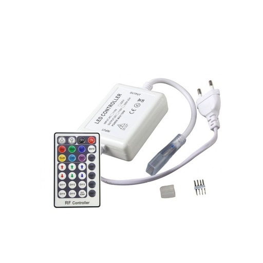 [4422-0] RGB Kontroller med Fjernbetjening - Inkl. Endeprop, 230V, Memory Funktion, Radiostyret, Maks. 50 m