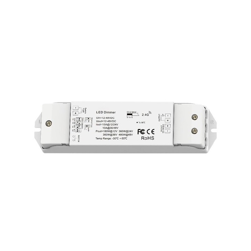 [4492-0] LEDlife rWave trådløs LED dæmper - Push-dim, 12V-24V (180-360W), aflastning i begge ender