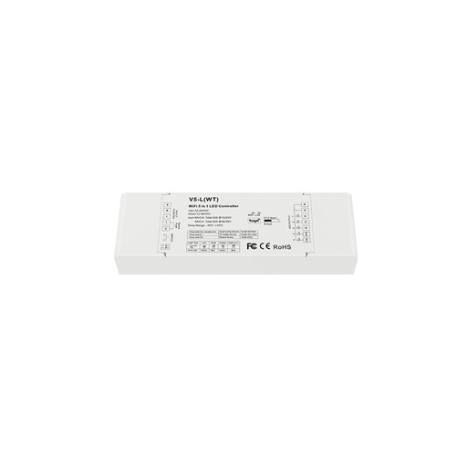 [4506-0] LEDlife rWave universel 5-i-1 strip controller - Tuya Smart/Smart Life, RGB/W, CCT, enkelt farve (12V-24V)
