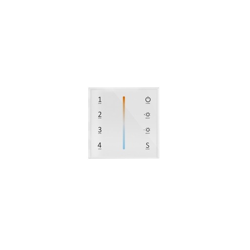 [4512-0] LEDlife rWave vægmont. CCT dæmper - 4 zoner, batteri