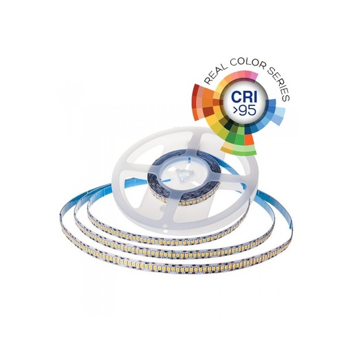 [2960-8455] V-Tac 18W/m LED-strips RA95 - Samsung LED-chips, 10m, 24V, IP20, 240 LED pr. meter, 3 års producentgaranti