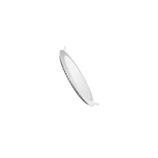 [3128-9590] V-Tac 18W LED indbygningspanel - Ø21 cm hul, Ø22,5 cm mål, 230V, 1500lm, RA80, Flicker free