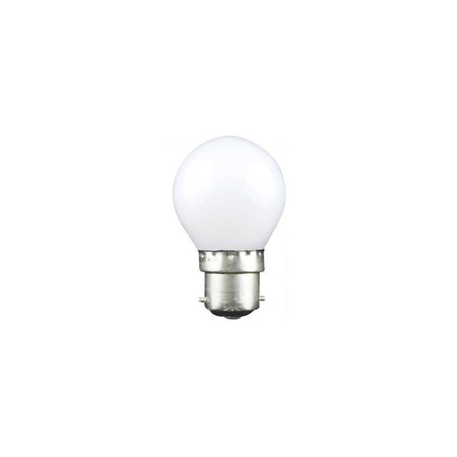 [3134-0] CARNI1.3 LED pære - 1,3W, varm hvid, 230V, B22 - Erstatter 15W