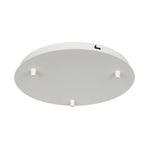 [26342-0] Ståltag med 3 huller - Mat Hvid - 300x25 mm