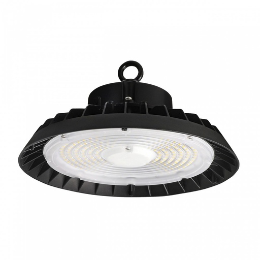 [24609-0] Plateo 4 High Bay 200W-150W-100W LED Loftlys - Neutral Hvid, 230V, 90°, IP65, IK09, Sort, Effektændring, 0-10V
