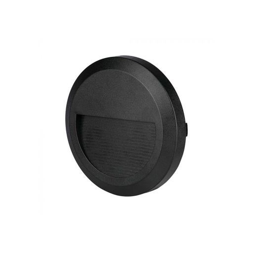 [24671-16906] V-Tac 2W LED trappebelysning - Sort, IP65 udendørs, 230V, 80lm, RA80