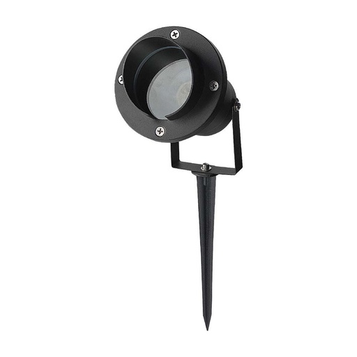 [25959-0] V-Tac Pro GU10 Havelampe - Aluminium sort, IP65 (3 års garanti)