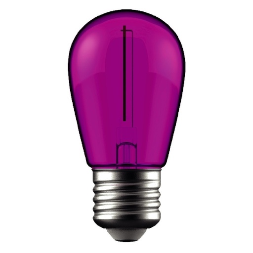 [11944-13013] 1W Lilla LED Kronepære - E27 Stor Fatning, 230V, 50lm, RA80
