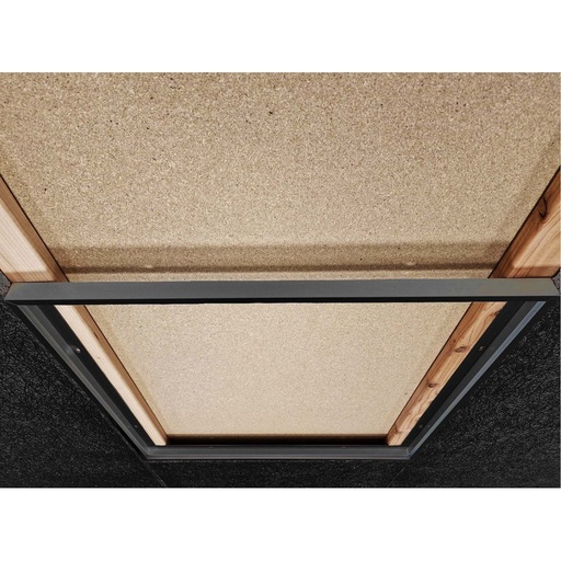 [11963-0] Troldtektramme 60x60 - Sort kant til LED paneler, passer perfekt til Troldtekt
