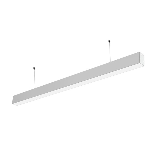 [12039-13073] 40W LED lysskinne til kontor - Hvid, 100 lm/W, 120 cm inkl. wireophæng