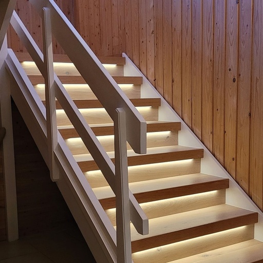 [12052-13223] Trappe LED COB stripsæt med sensor - Op til 16 trin, 11W per trin, 24V, IP20
