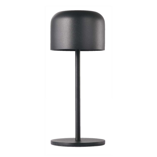 [12060-0] V-Tac Mini Opladelig CCT Bordlampe - Sort, IP54, Touch Dæmpbar, 1.5W, 150lm