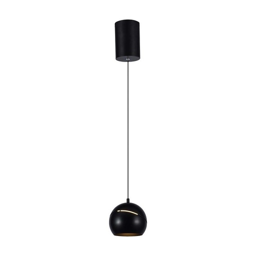 [12063-13233] V-Tac LED loftlampe - Sort Ø12 inkl. ophæng, 8,5W, 230V, 850lm, RA80, Flicker free
