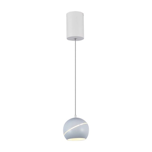 [12064-13234] V-Tac LED loftlampe - Hvid Ø12 inkl. ophæng, 8,5W, 230V, 850lm, RA80, Flicker free